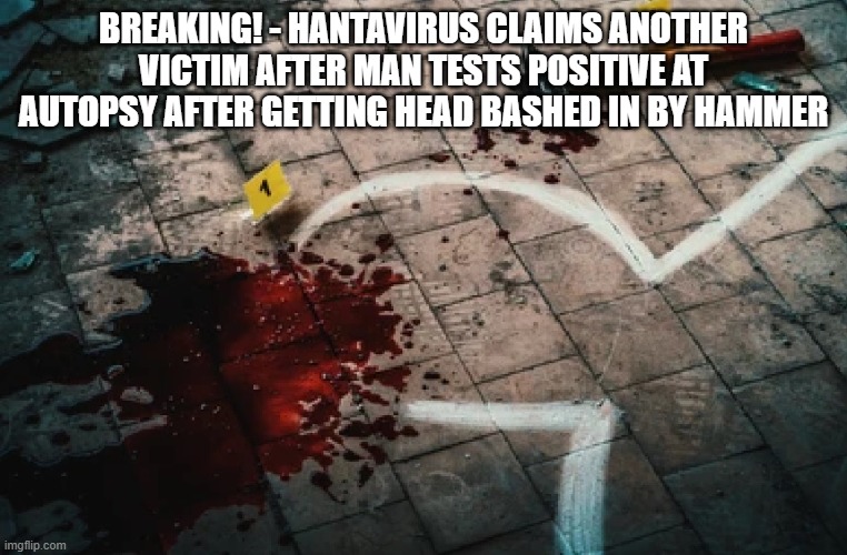 Are you ready? | breaking! - hantavirus claims another victim after man tests positive at autopsy after getting head bashed in by hammer | image tagged in funny memes | made w/ Imgflip meme maker