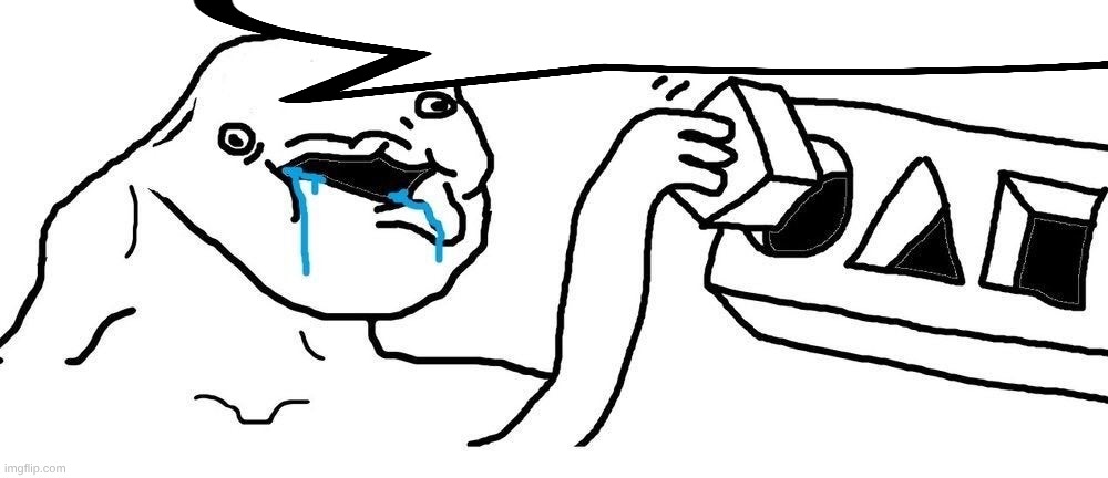 image tagged in wojak square peg circular hole | made w/ Imgflip meme maker