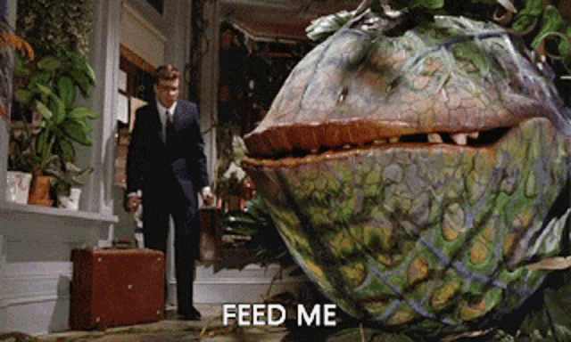 feed me Blank Meme Template