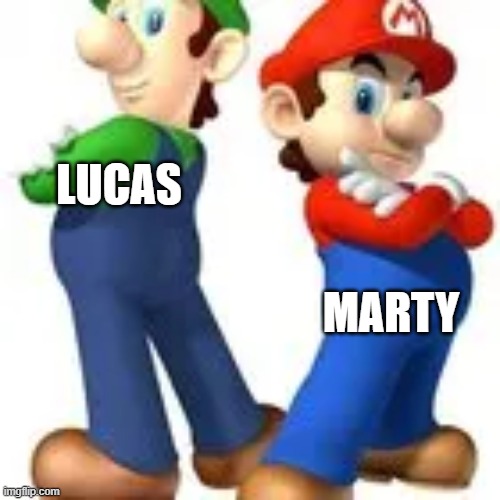 Mario Bros without Mustaches | lucas; marty | made w/ Imgflip meme maker