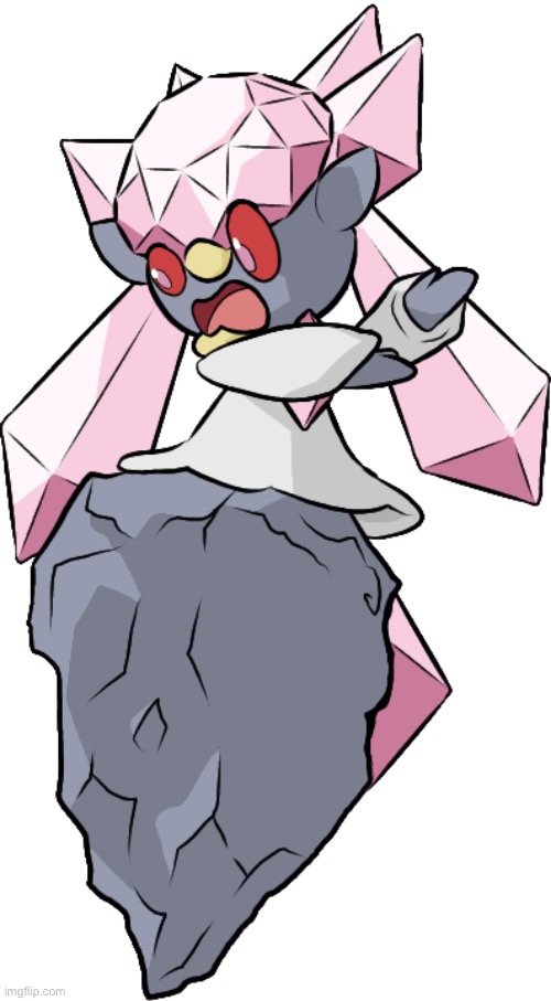 Scared Diancie | image tagged in scared diancie | made w/ Imgflip meme maker