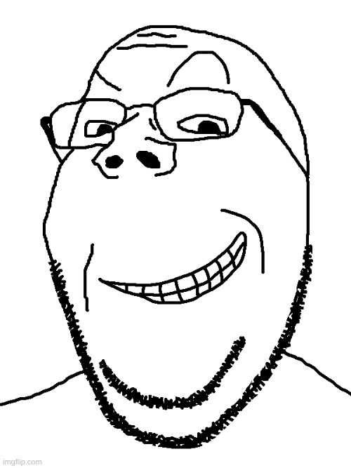 Smirking Smug Soyjak II | image tagged in smirking smug soyjak ii | made w/ Imgflip meme maker