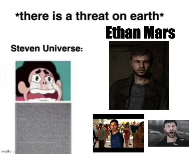*There is a threat on earth* | Ethan Mars | image tagged in there is a threat on earth | made w/ Imgflip meme maker