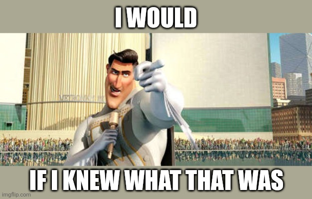 MetroMan | I would If I knew what that was | image tagged in metroman | made w/ Imgflip meme maker