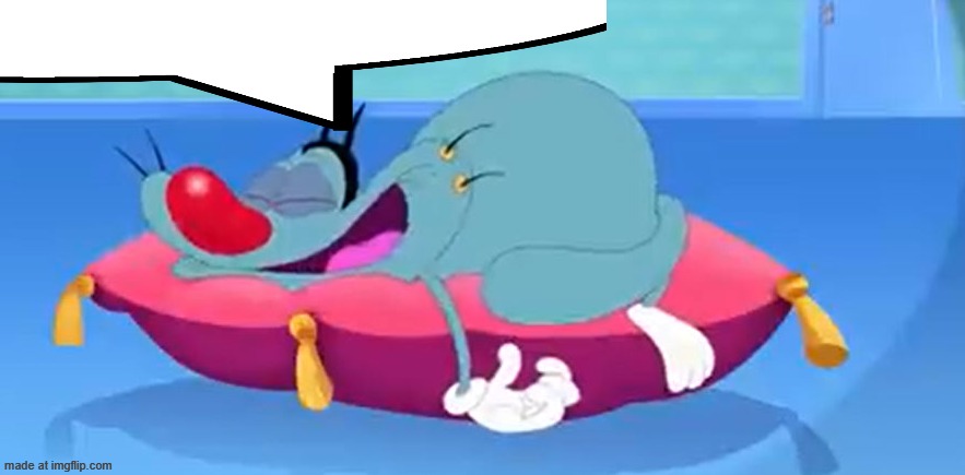 Oggy Sleeping | image tagged in oggy sleeping | made w/ Imgflip meme maker