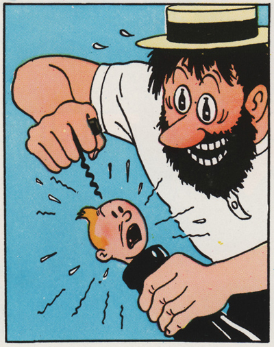 Captain Haddock Uncorks Tintin Blank Meme Template