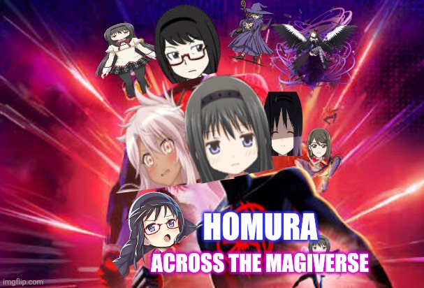 Homura; Across the Magiverse | image tagged in memes,crossover,precure,fate,puella magi madoka magica | made w/ Imgflip meme maker