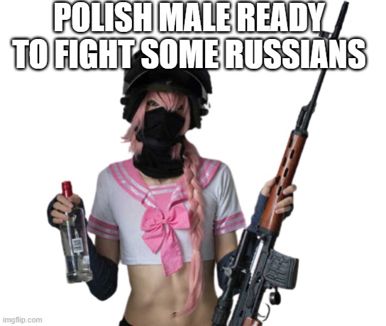 Shark | Polish male ready to fight some Russians | image tagged in shark,femboy,poland | made w/ Imgflip meme maker