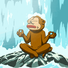 zen monkey Blank Meme Template
