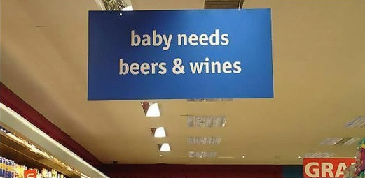 baby needs beers & wines Blank Meme Template