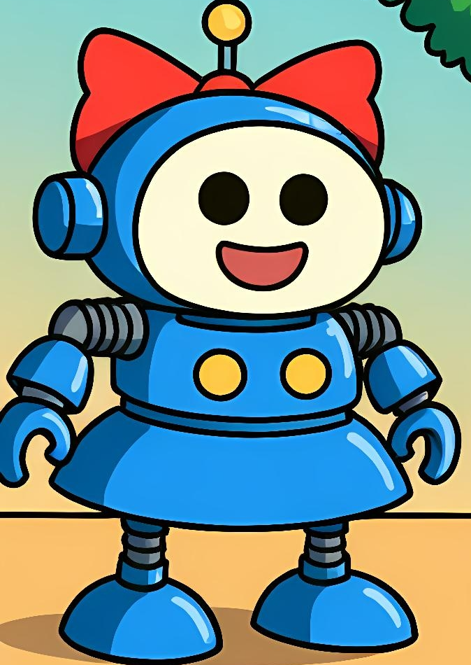 Robot (female version/genderbend robot) Blank Meme Template