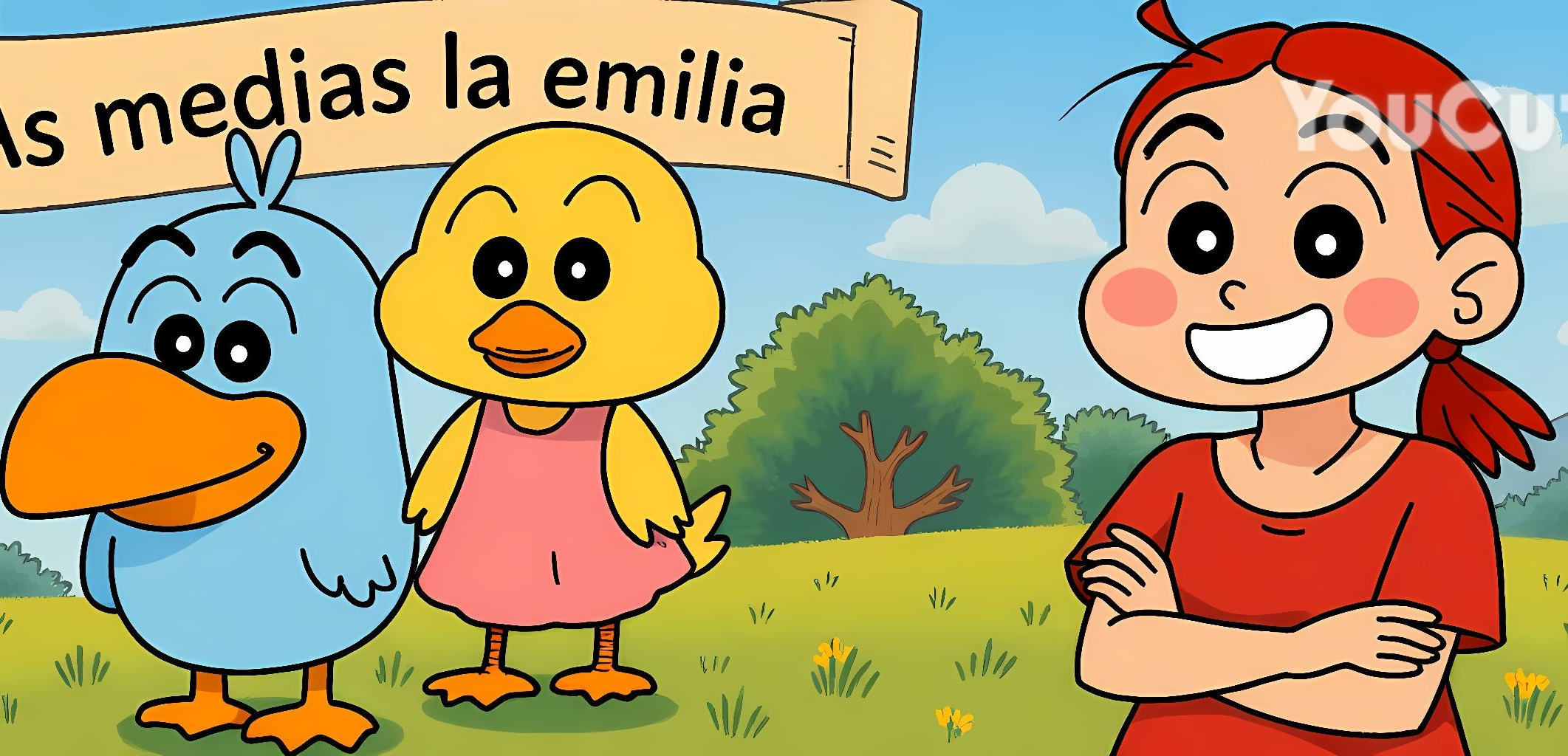 Emma duck (females) and bird Blank Meme Template