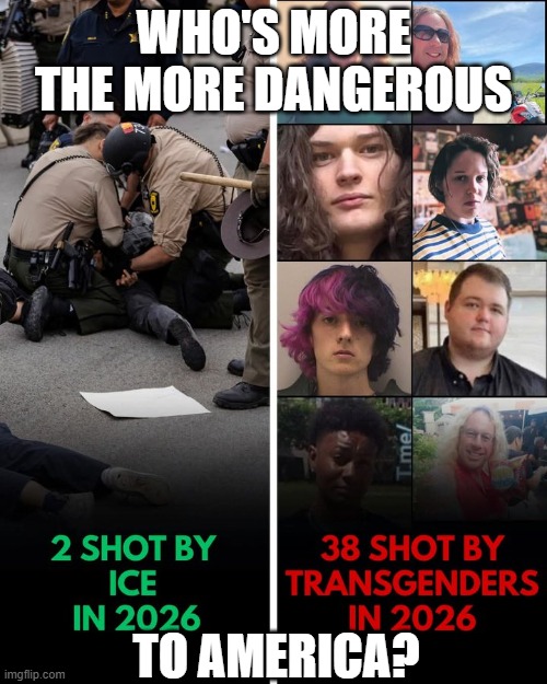 Believe it or not, Trans 38 -Ice 2 | Who's more the More Dangerous; To America? | image tagged in believe it or not trans 38 -ice 2 | made w/ Imgflip meme maker