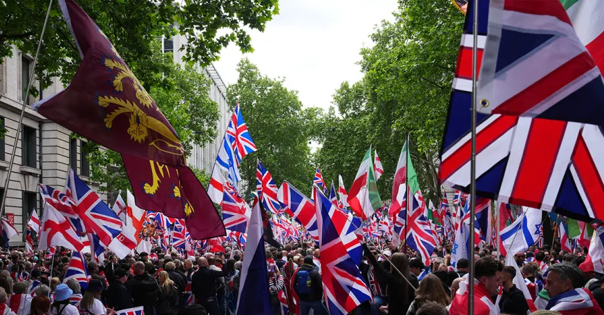 United the Kingdom Rally May 2026 Blank Meme Template