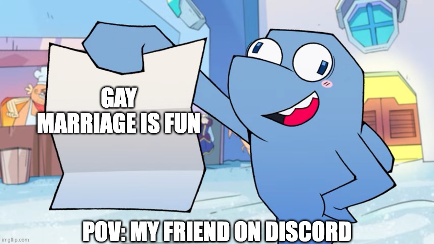 Flappers gameoverse template | Gay marriage is fun; POV: My friend on Discord | image tagged in flappers gameoverse template | made w/ Imgflip meme maker