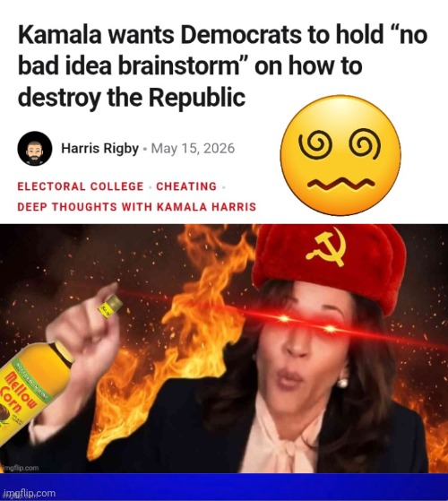 Happy Hour Harris brainstorming on a bender | image tagged in happy hour harris hootch,bs now,overconfident alcoholic | made w/ Imgflip meme maker