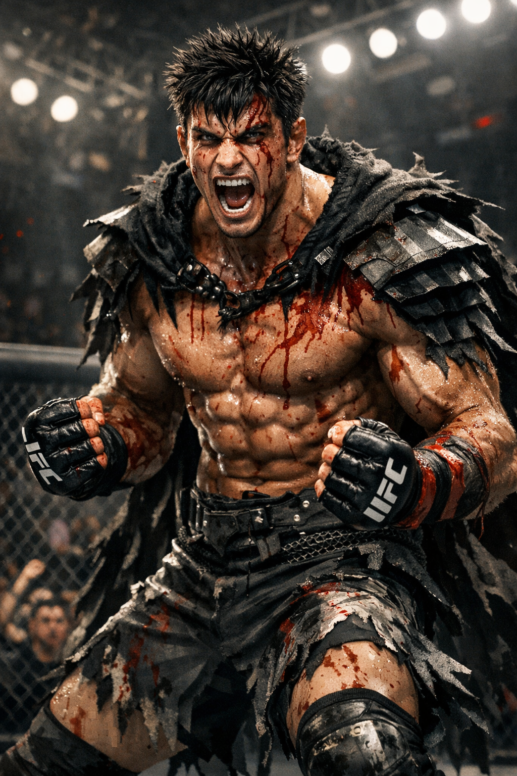 Guts from Berserk as a mixed martial artist in UFC Blank Meme Template
