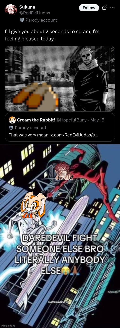 SUKUNA DON'T YOU'LL GET ONE SHOT | made w/ Imgflip meme maker