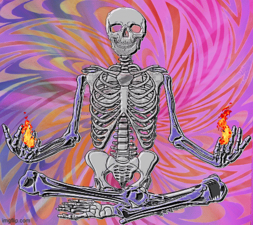 Skeleton Lotus fireye | image tagged in gifs,animation,lotusfire,skulls | made w/ Imgflip images-to-gif maker