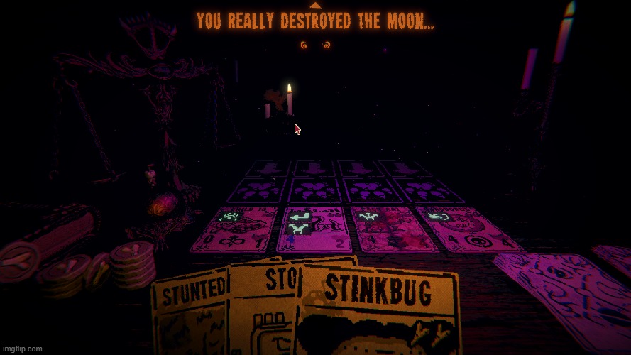 the moon couldnt even attack cuz i had an hourglass and op cards LMAO | made w/ Imgflip meme maker