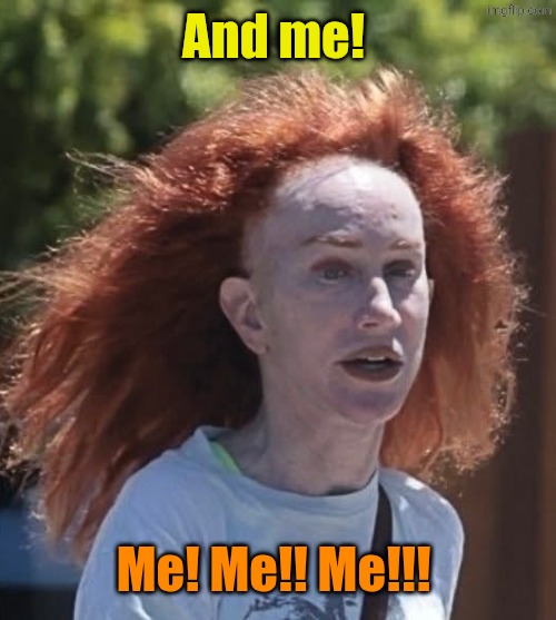 Kathy Griffin | And me! Me! Me!! Me!!! | image tagged in kathy griffin | made w/ Imgflip meme maker
