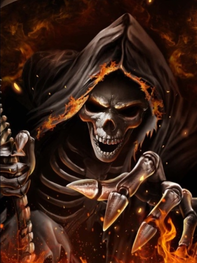 badass skeleton death Blank Meme Template