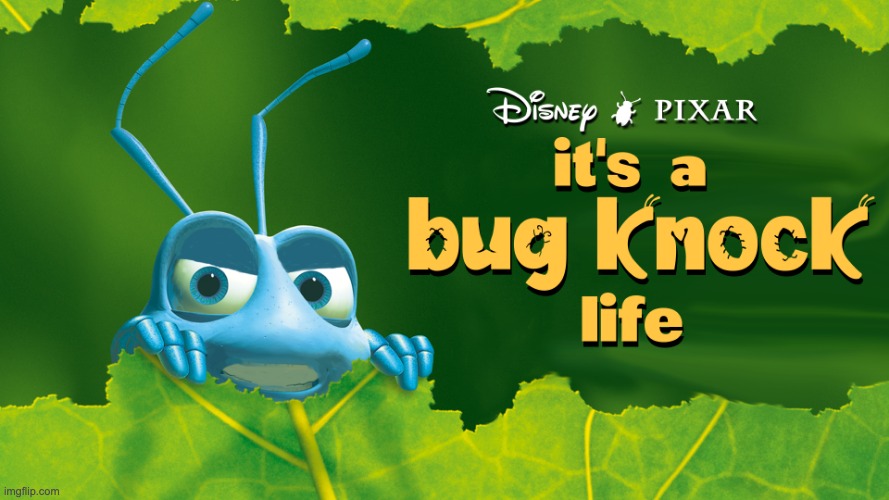 It's A Bug Knock Life | image tagged in bugs,pixar,disney | made w/ Imgflip meme maker