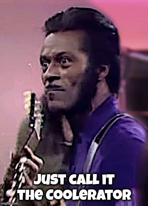Just call it the Coolerator | image tagged in angry chuck berry | made w/ Imgflip meme maker