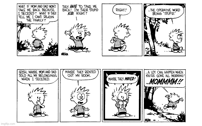 image tagged in calvin and hobbes,comics | made w/ Imgflip meme maker