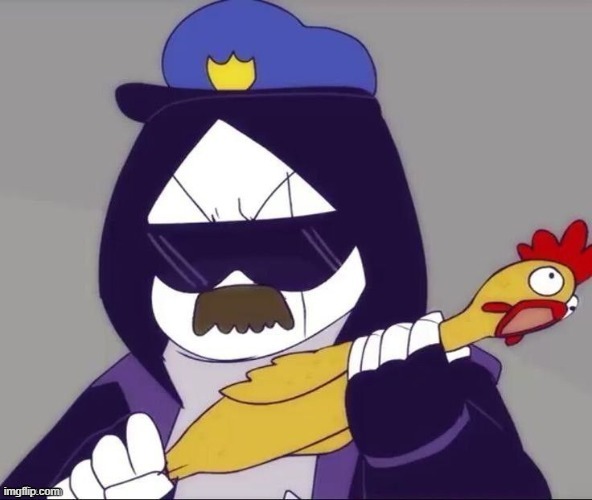 image tagged in epic sans with a rubber chicken | made w/ Imgflip meme maker