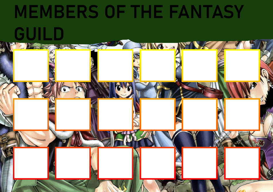 Members Of the Fantasy Guild Blank Meme Template
