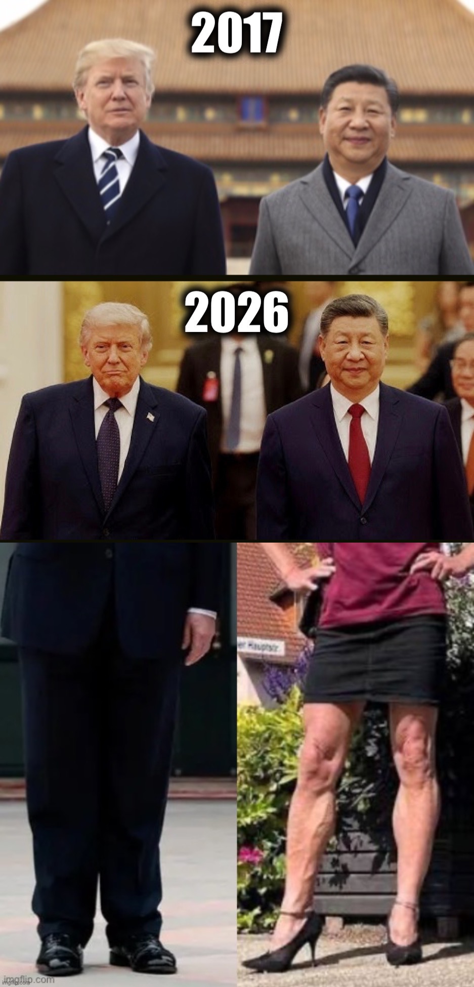 Just to trigger the libs | Come white-knight for Xi again, little commies | image tagged in funny,memes,trump,xi jinping,maga,chynah | made w/ Imgflip meme maker
