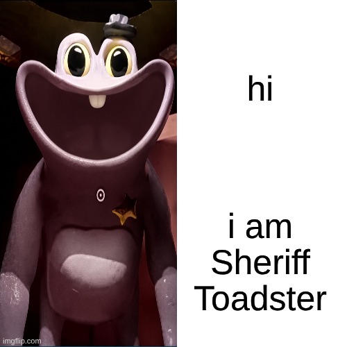 Drake Hotline Bling Meme | hi i am Sheriff Toadster | image tagged in memes,drake hotline bling | made w/ Imgflip meme maker