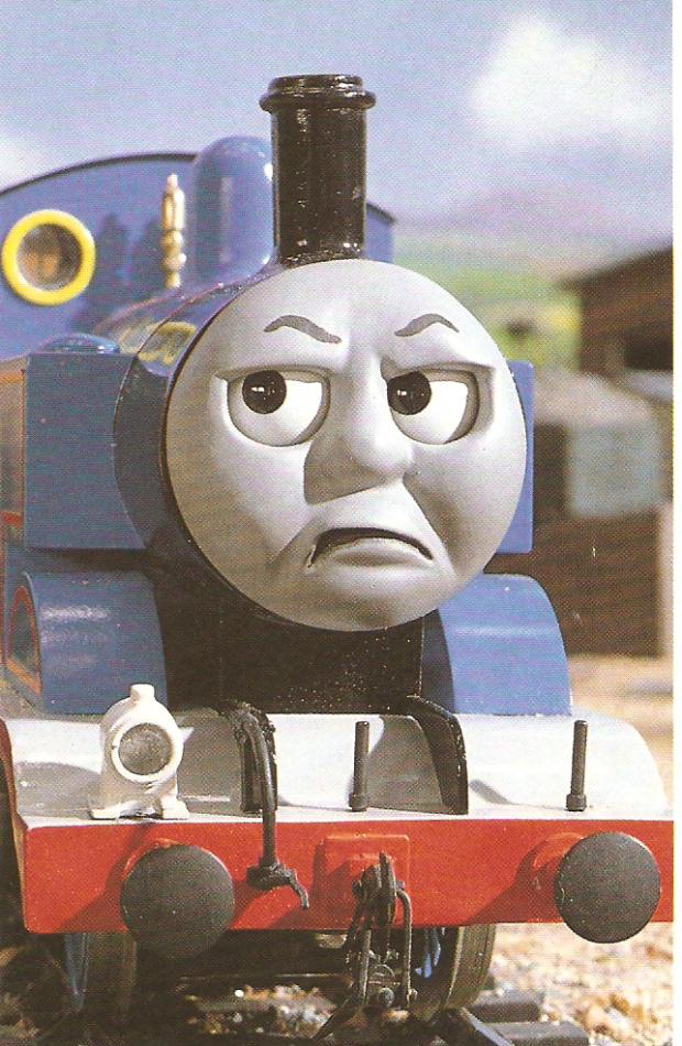 Thomas is not amused Blank Meme Template
