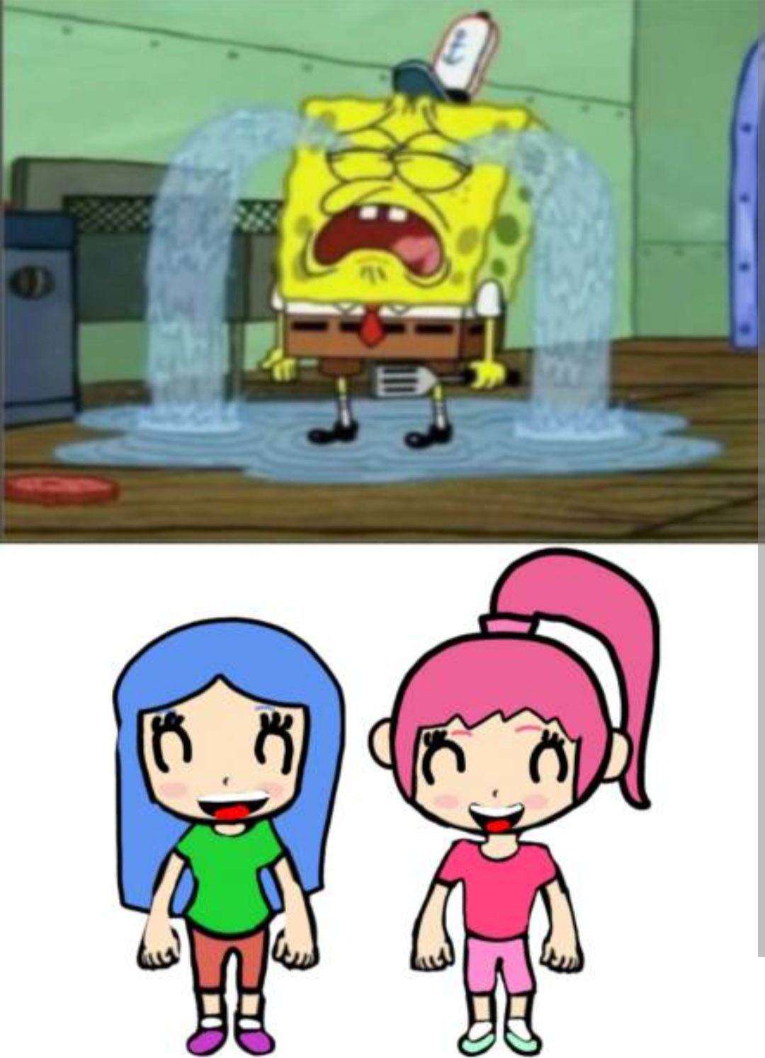 NOT SPUNCHBOB Blank Meme Template