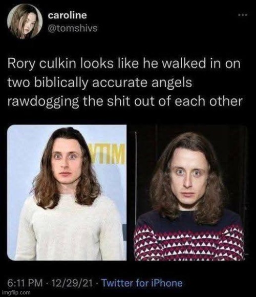 image tagged in rory culkin,biblically accurate angels | made w/ Imgflip meme maker