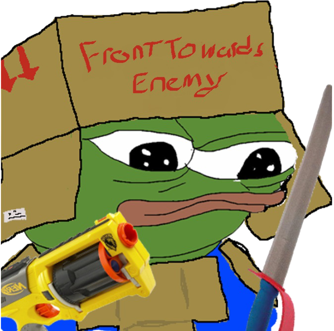 Warrior Pepe Blank Meme Template