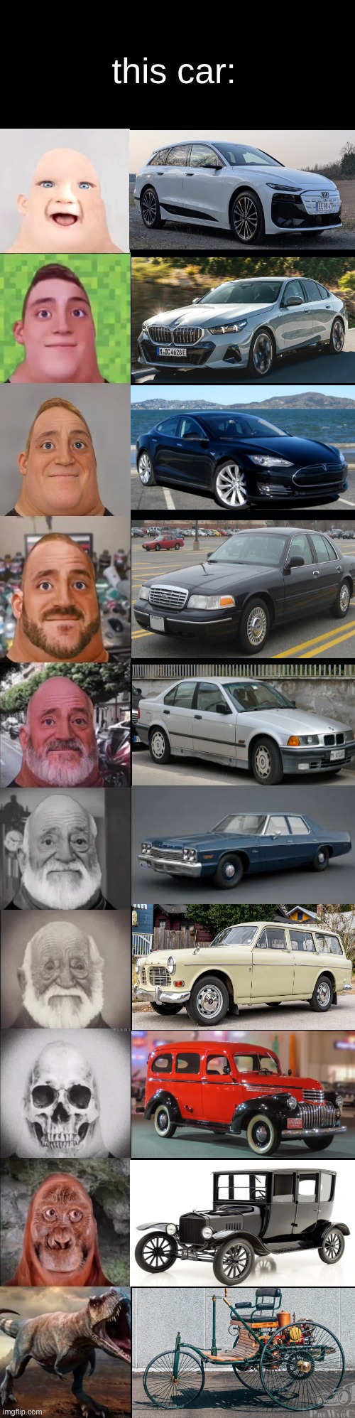 imagine driving an old car | this car: | image tagged in mr incredible becoming old,memes,cars | made w/ Imgflip meme maker