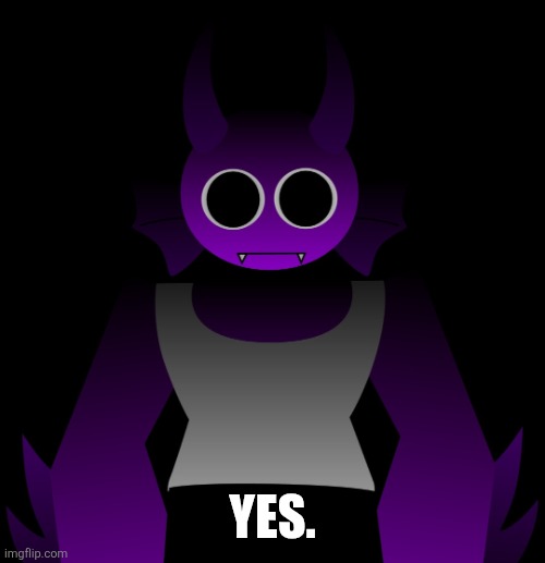 Goofy ahh durple stare | Yes. | image tagged in goofy ahh durple stare | made w/ Imgflip meme maker