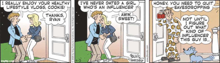Blondie | image tagged in comics | made w/ Imgflip meme maker