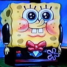 Chst I found a REALLY old CD player ipon top of my families vhs shelf! It just needs speakers. | image tagged in suit spongebob | made w/ Imgflip meme maker