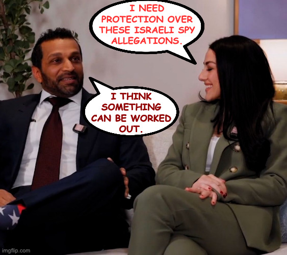 There's someone for everyone. | i need
protection over
these israeli spy
allegations. i think
something
can be worked
out. | image tagged in memes,kash kow | made w/ Imgflip meme maker