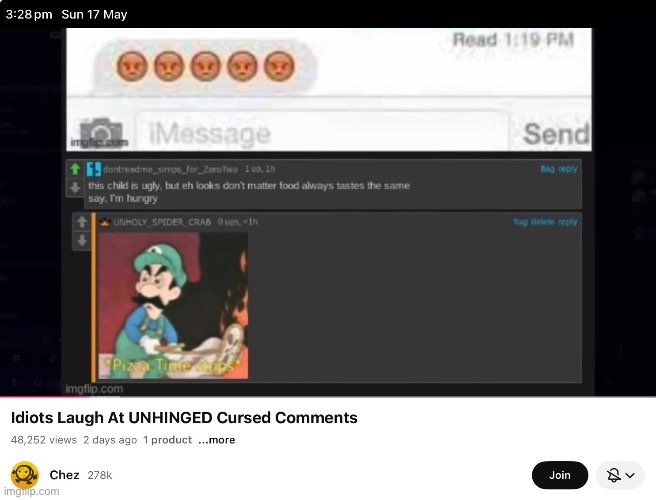 Imgflip comment section found in the wild | made w/ Imgflip meme maker