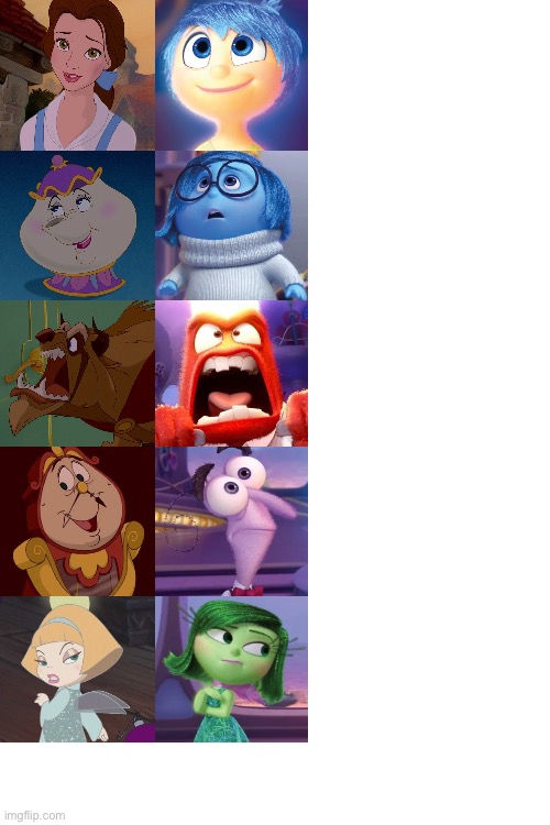 B&TB as Inside Out Emotions | image tagged in disney,pixar | made w/ Imgflip meme maker