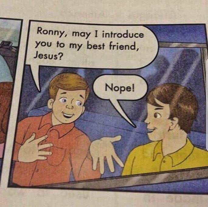 High Quality Jesus nope Blank Meme Template