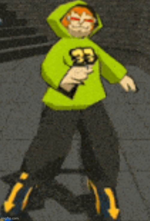 This idiot is one of my favorite characters from the original JSR (not my #1 fave tho, that title goes to coin)JSRF yoyos my fav | made w/ Imgflip meme maker