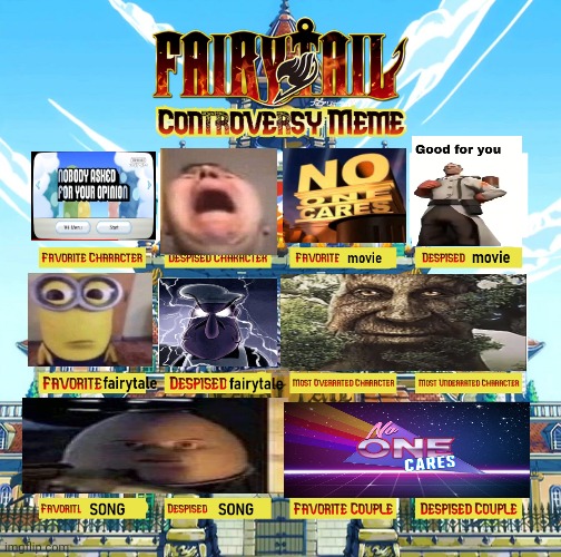 I ruined Fairy tale fills | image tagged in fairy tail controversy meme | made w/ Imgflip meme maker