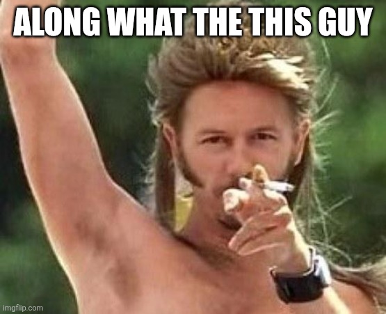 Along what the this guy | image tagged in joe dirt | made w/ Imgflip meme maker