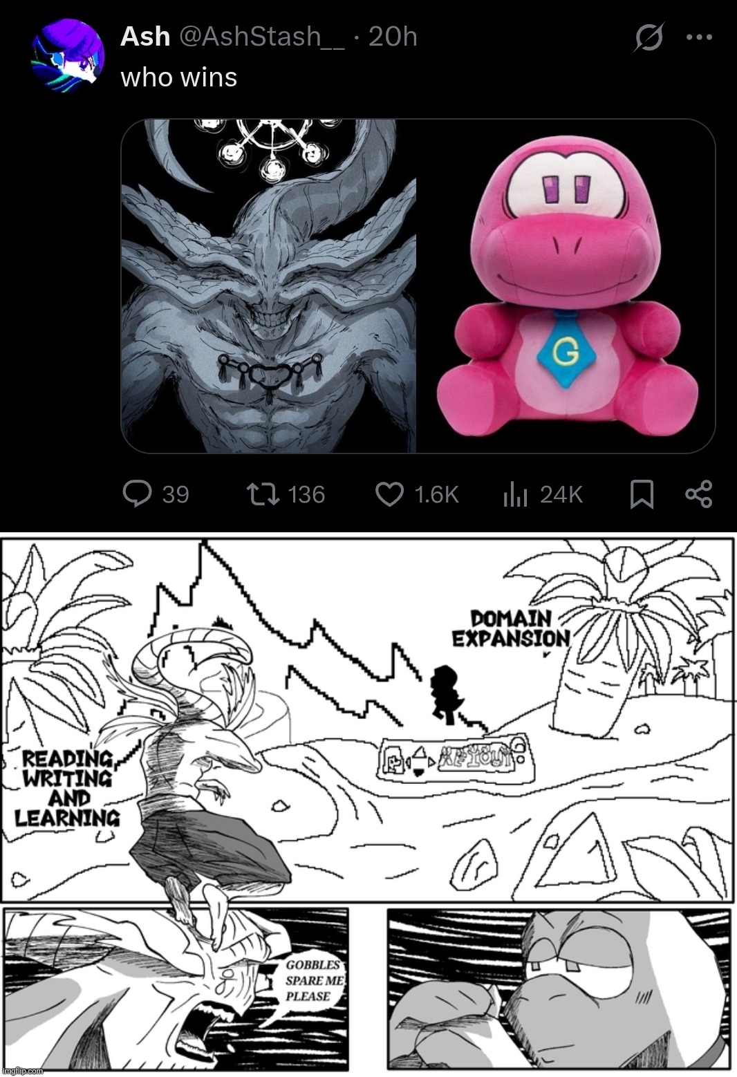 goatbbles eviscerates midhoraga | made w/ Imgflip meme maker