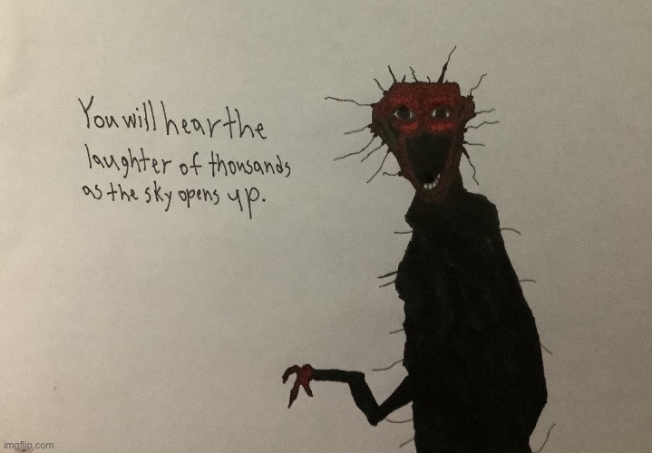Cute lil drawing I made | image tagged in analog horror,hear me out | made w/ Imgflip meme maker